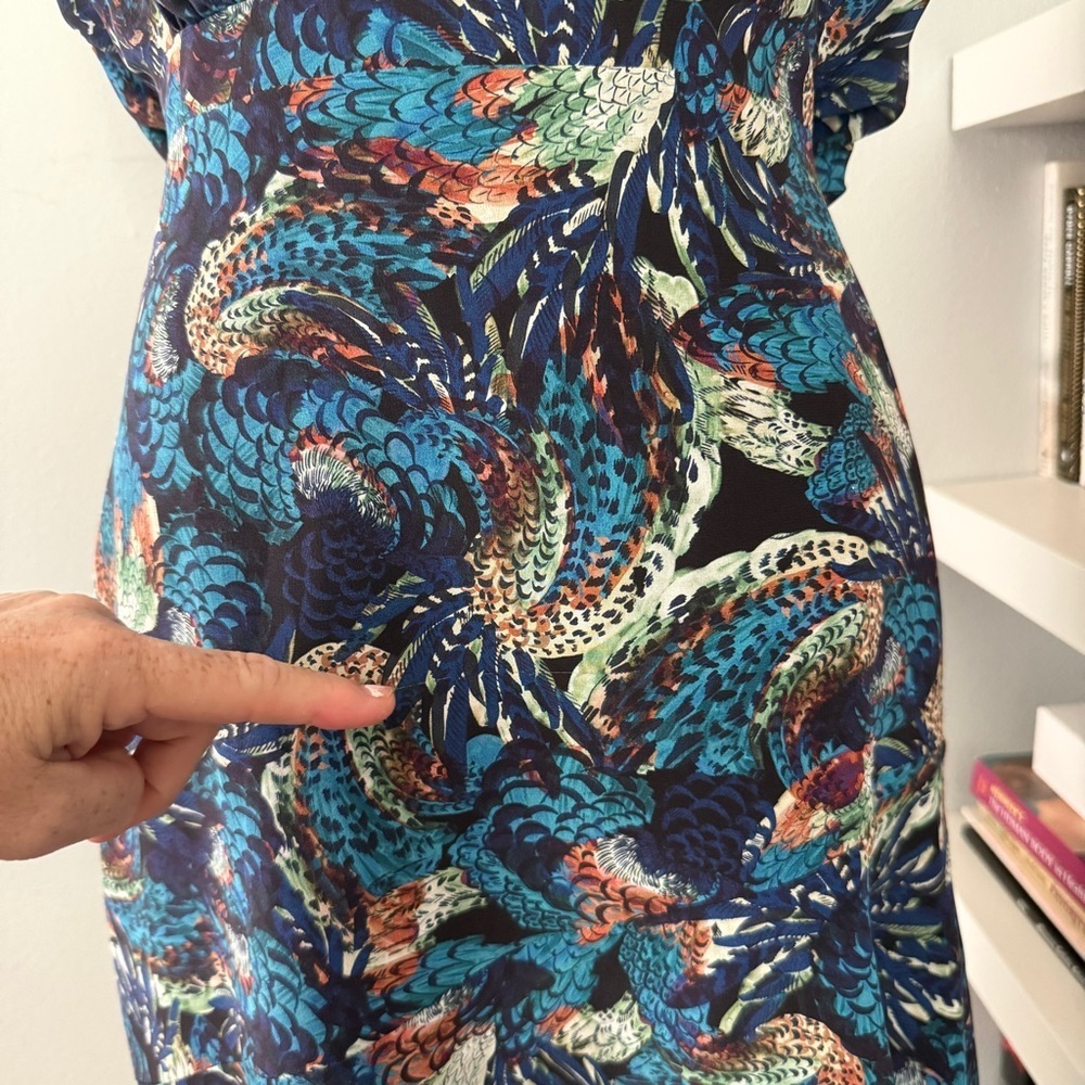SALONI Midnight Mazarine Fleur Dress size 2 - Picture 13 of 14